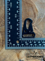 Buckle with Hook in Mat Black/Gesp Met Haak in Met Zwart(BSKU015) - Leathercraft tools