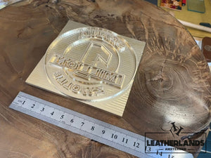 Custom Logo Stamp on Leather or other Material/Op Maat Gemaakte Logo Stempel Voor Leer Of Andere Materialen
