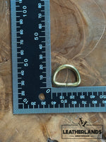 D Ring - Brass - inner width 20mm / 2 - Leathercraft tools