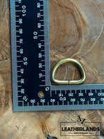 D Ring - Brass - inner width 25mm / 2 - Leathercraft tools