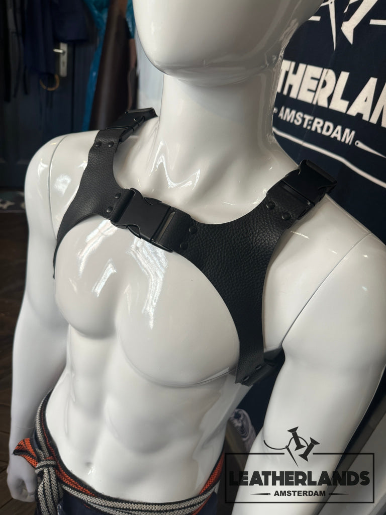 INTERCHANGEABLE HARNESS - Black Handstitched