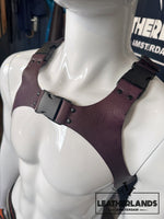INTERCHANGEABLE HARNESS - Purple Handstitched