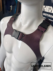 INTERCHANGEABLE HARNESS - Purple Handstitched