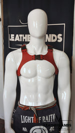 INTERCHANGEABLE HARNESS - Red Handstitched
