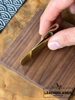Notebook Clip With Pencil Holder/Notitieboek Klem Met Pennen Houder - Leathercraft tools