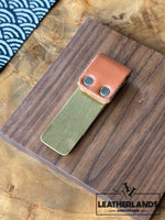 Notebook Clip With Pencil Holder/Notitieboek Klem Met Pennen Houder - Leathercraft tools