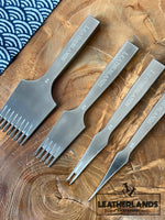 Premium Pricking Irons/ Hoge Kwaliteit Leer Vorken (4 mm) (SKU102) - Leathercraft tools