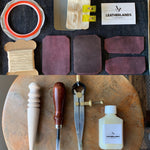 DIY Leather Card Holder (3slots) - Purple