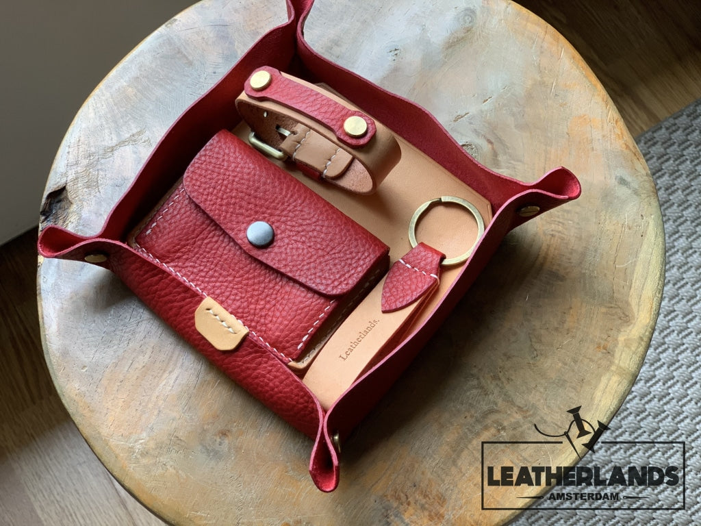 2021 Collection In Set Natural & Red / With Initials