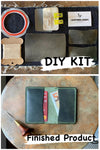 DIY Leather Business Card Holder (2slots) - Green