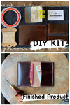 DIY Leather Business Card Holder (2slots) - Dark Brown