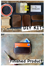 DIY Leather Card Holder (3slots) - Dark Brown