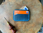 DIY Leather Card Holder (3slots) - Ocean Blue