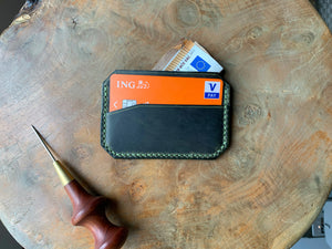 DIY Leather Card Holder (3slots) - Green