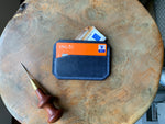 DIY Leather Card Holder (3slots) - Navy