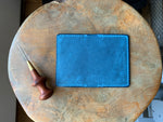 DIY Leather Business Card Holder (2slots) - Ocean Blue