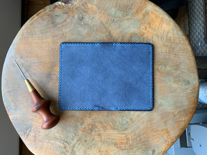 DIY Leather Business Card Holder (2slots) - Navy