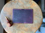 DIY Leather Business Card Holder (2slots) - Purple