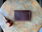 DIY Leather Business Card Holder (2slots) - Dark Brown