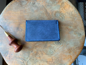 DIY Leather Business Card Holder (2slots) - Navy