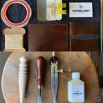 DIY Leather Business Card Holder (2slots) - Dark Brown