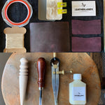 DIY Leather Business Card Holder (2slots) - Purple