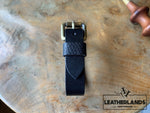 Bracelet - The Spanner In Black Handstitched