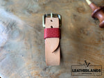Bracelet - The Spanner In Natural & Fiesta Handstitched
