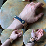 Bracelet - The Spanner In Natural & Navy Handstitched