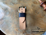 Bracelet - The Spanner In Natural & Navy Handstitched