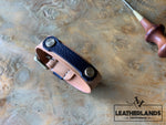 Bracelet - The Spanner In Natural & Navy Handstitched