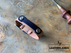 Bracelet - The Spanner In Natural & Navy Handstitched