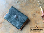 Coin Pouch Card Wallet In Natural & Agave