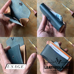 Coin Pouch Card Wallet In Natural & Agave