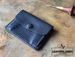Coin Pouch Card Wallet In Natural & Agave Black / Without Initials