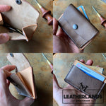 Coin Pouch Card Wallet In Natural & Safari