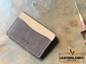 Coin Pouch Card Wallet In Natural & Safari