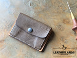 Coin Pouch Card Wallet In Natural & Safari