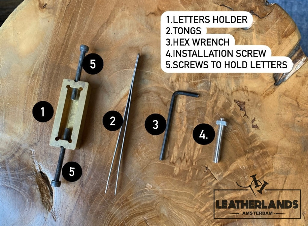 Custom Letters Stamp On Leather Or Other Material/op Maat Gemaakte Alfabet Stempel Voor Leer Of
