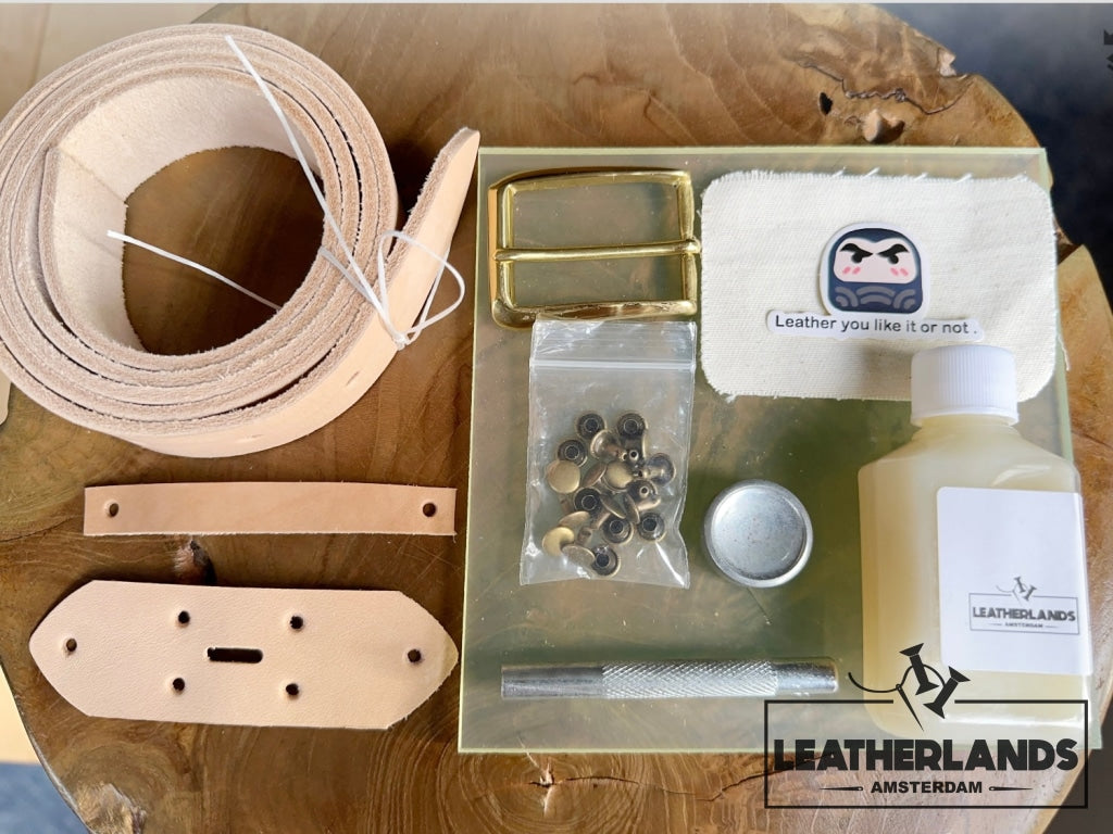 Diy Leather Belt - Natural Tan Diykit