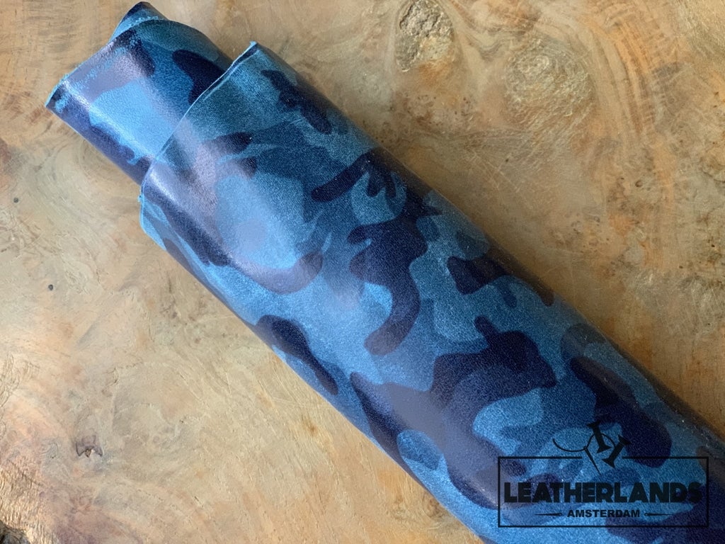 PULL UP LEATHER  - CAMO BLUE (SKU216)