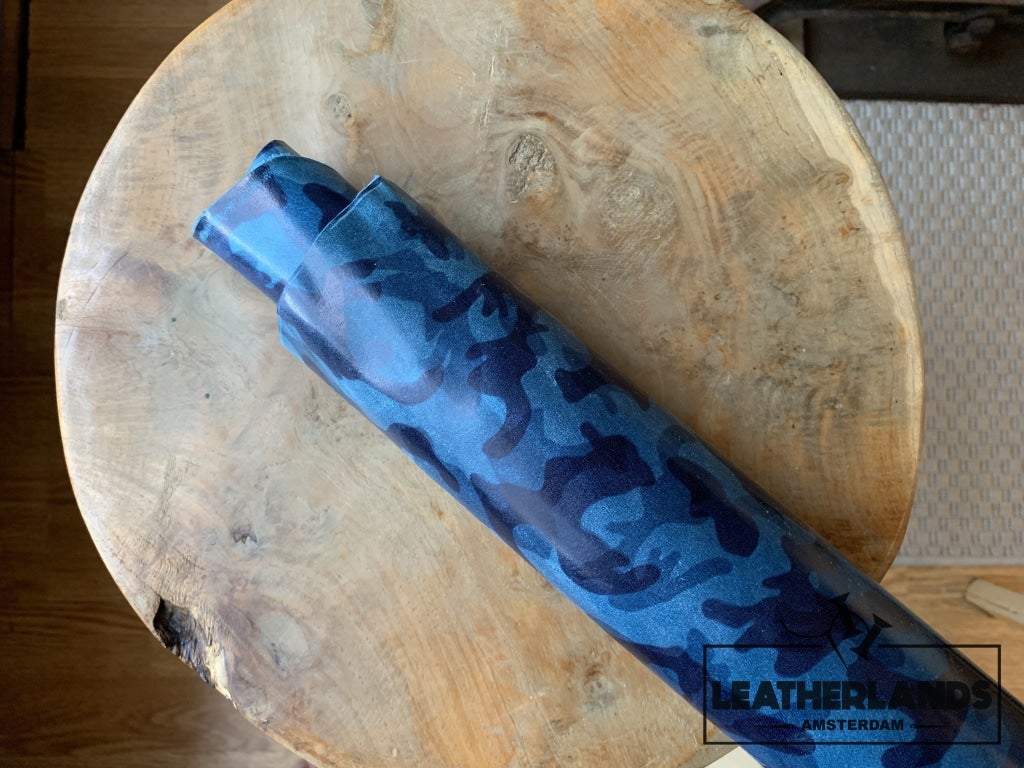 PULL UP LEATHER  - CAMO BLUE (SKU216)