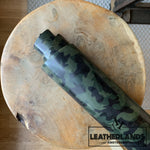 Leather - Camo Green