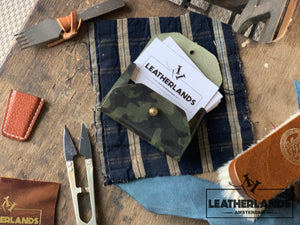 Leather - Camo Green