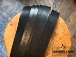 Leather Strap - Shiny Black
