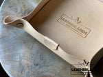 Leather Tray In Natural Handstitched