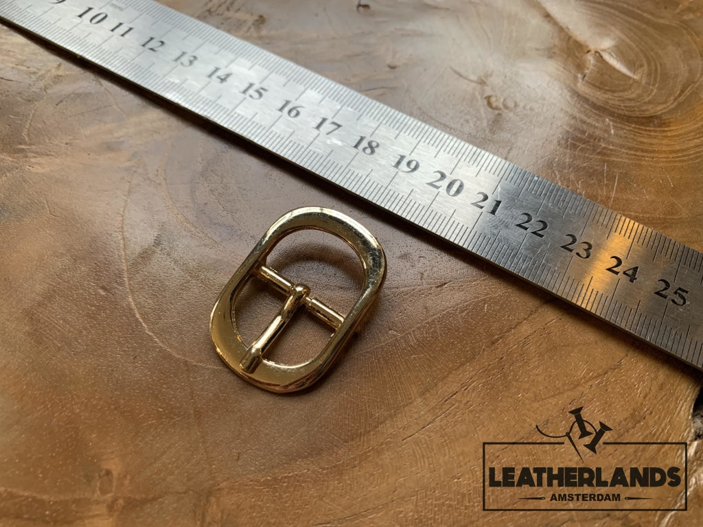 Pin Belt Buckle In Gold/pin Riem Gesp In Het Goud Leathercraft Tools