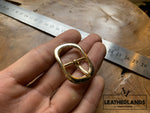 Pin Belt Buckle In Gold/pin Riem Gesp In Het Goud Leathercraft Tools