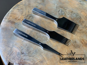 Premium Pricking Irons/ Hoge Kwaliteit Vlechttand (4 Mm) Set Of 3 Leathercraft Tools