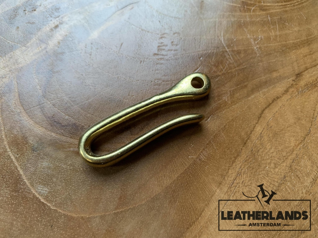 Solid Brass Fish Hook Buckle/massief Messing Vishaak Gesp Leathercraft Tools